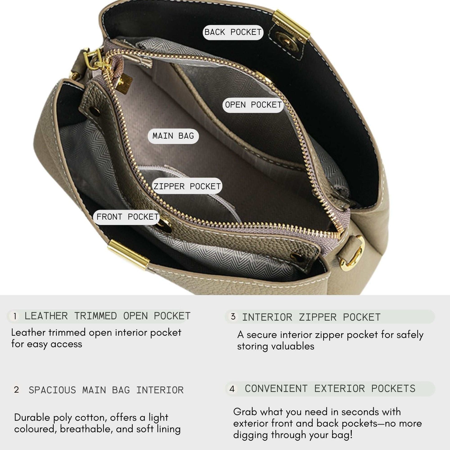 Leather small crossbody purse with multiple pockets and genuine leather craftsmanship, featuring adjustable straps