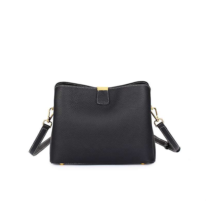 leather small crossbody purse with adjustable strap, genuine