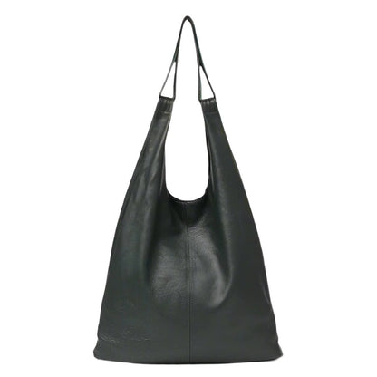 Slouchy leather hobo bag in premium genuine leather with a spacious design.