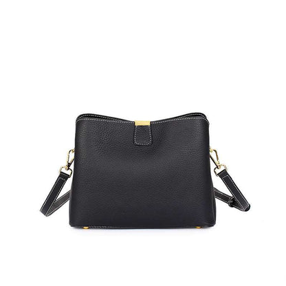 leather small crossbody purse with adjustable strap, genuine