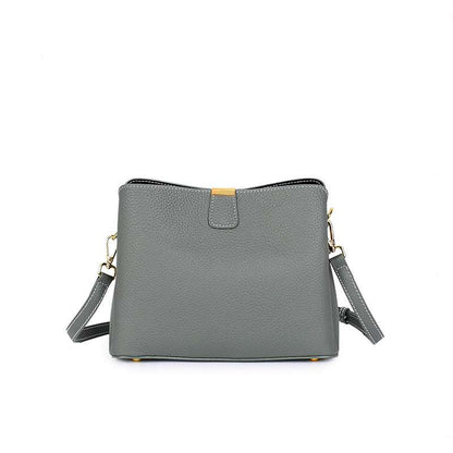 Genuine leather small crossbody purse with adjustable straps, perfect for versatile everyday use.
