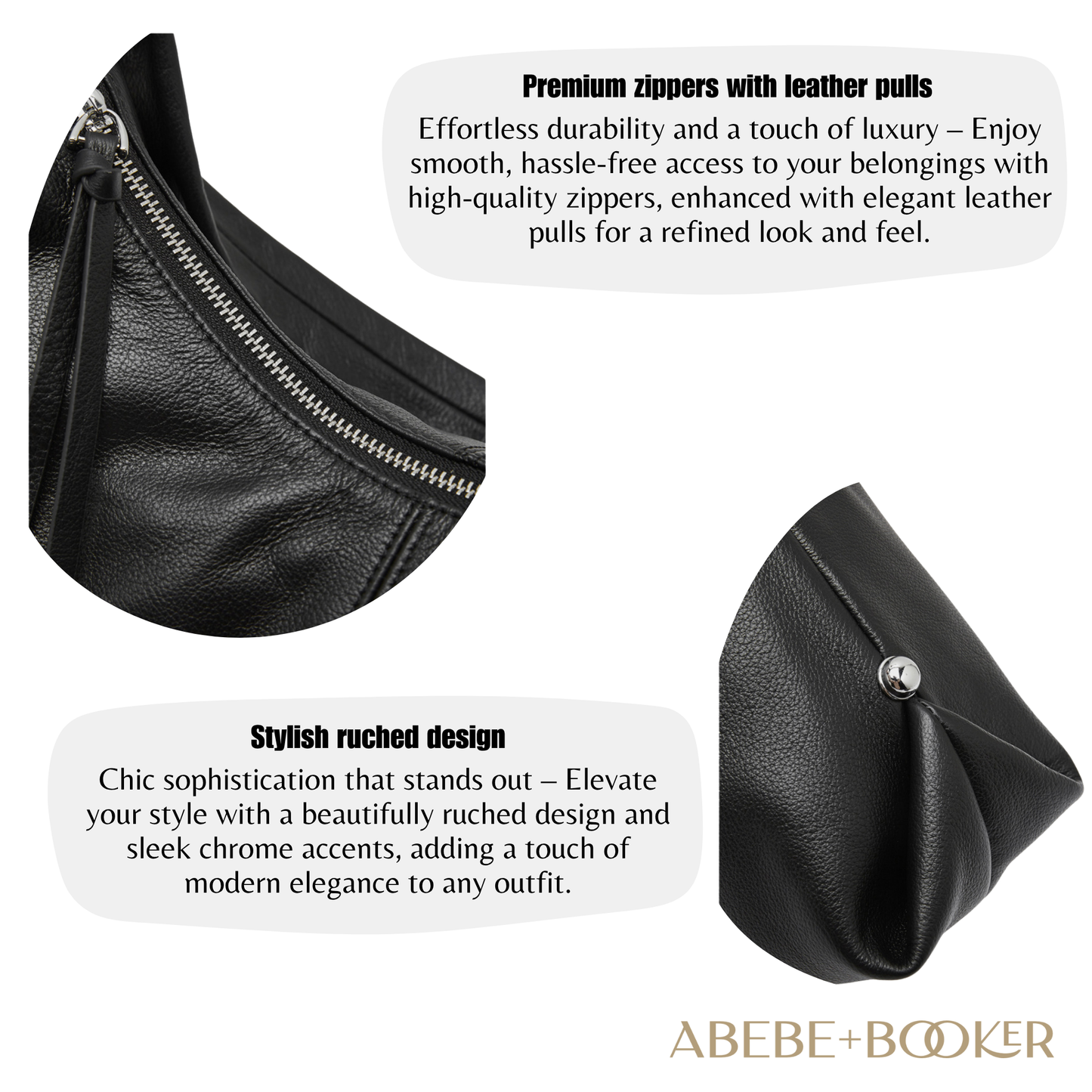 Leather Hobo Shoulder Bag