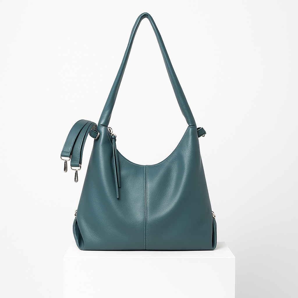 Leather Hobo Shoulder Bag