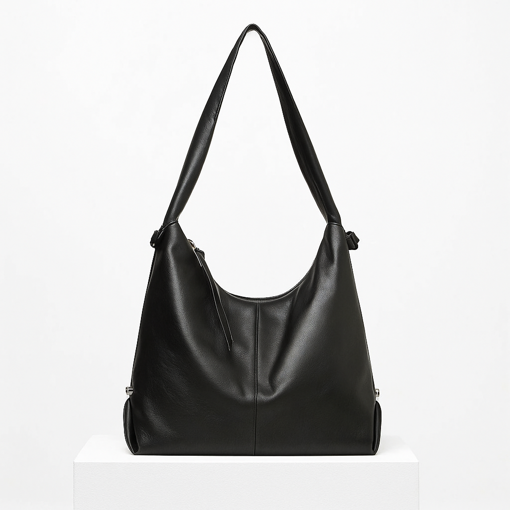 Leather Hobo Shoulder Bag