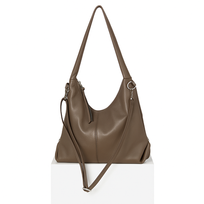 Leather Hobo Shoulder Bag